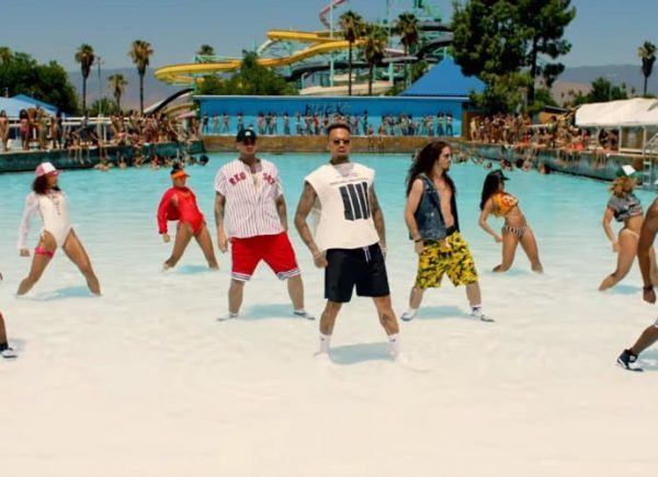 Chris Brown Hits Water Park For Epic Pool Party In Pills And Automobiles