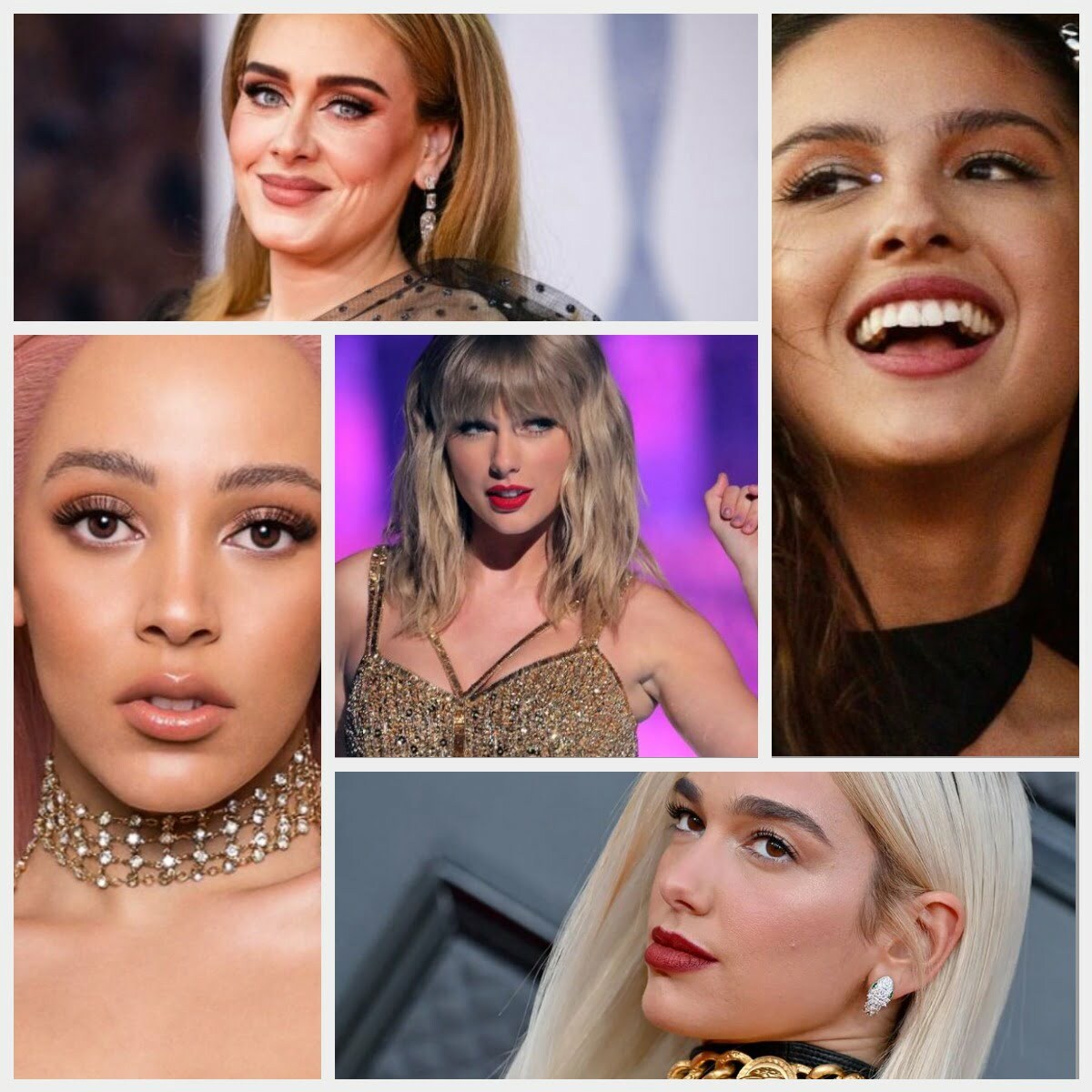 Cantanti donne più famose del 2022, Taylor, Doja, Adele