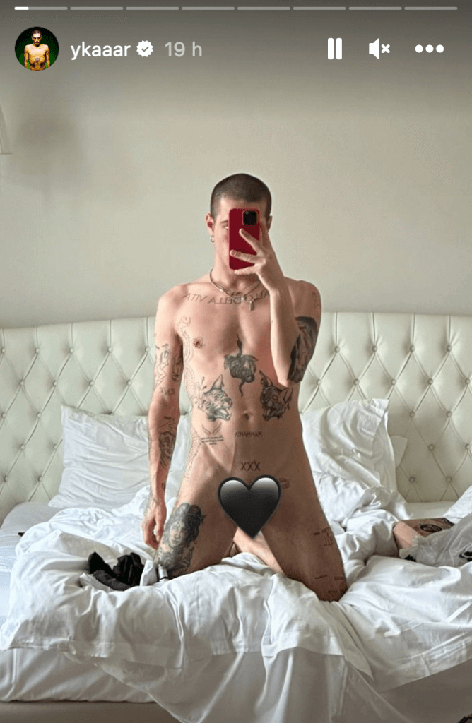 Damiano Dei Maneskin é Nudo Su Instagram Solo Un Cuore Lo Protegge